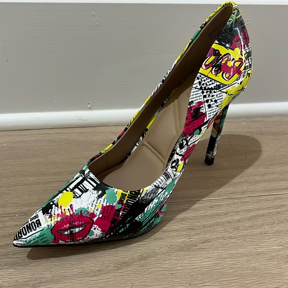 Worn once ALDO funky heels